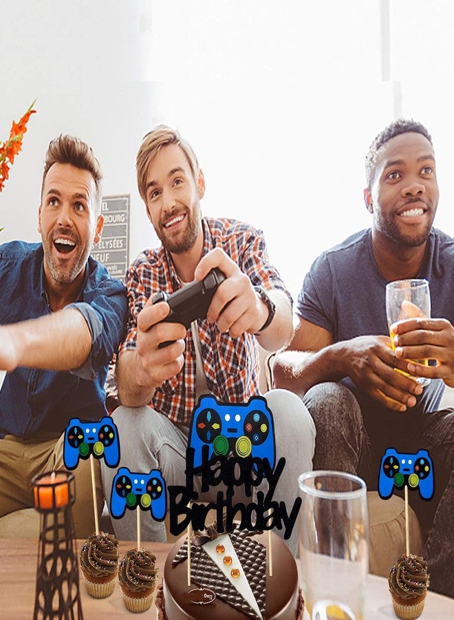 Festiko®Video Game Party Cake Topper Decoration Supplies, 25pcs Gaming Theme Party Cake Topper for Boys, Video Game Controller Birthday Cupcake Topper Decor Sign - Image 5